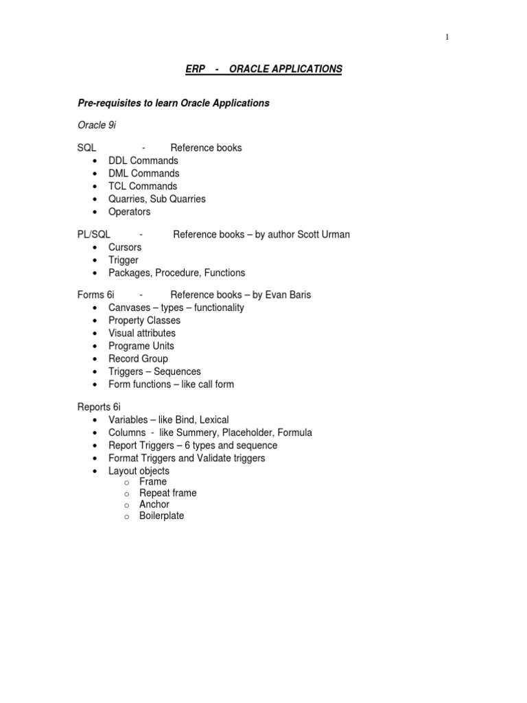 Oracle Apps Technical Document | PDF | Pl/Sql | Parameter (Computer ...