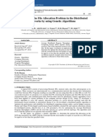 Solving The File Allocation Problem in The Distributed Networks by Using Genetic Algorithms