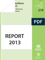 Pesticide Resides in Food 2013