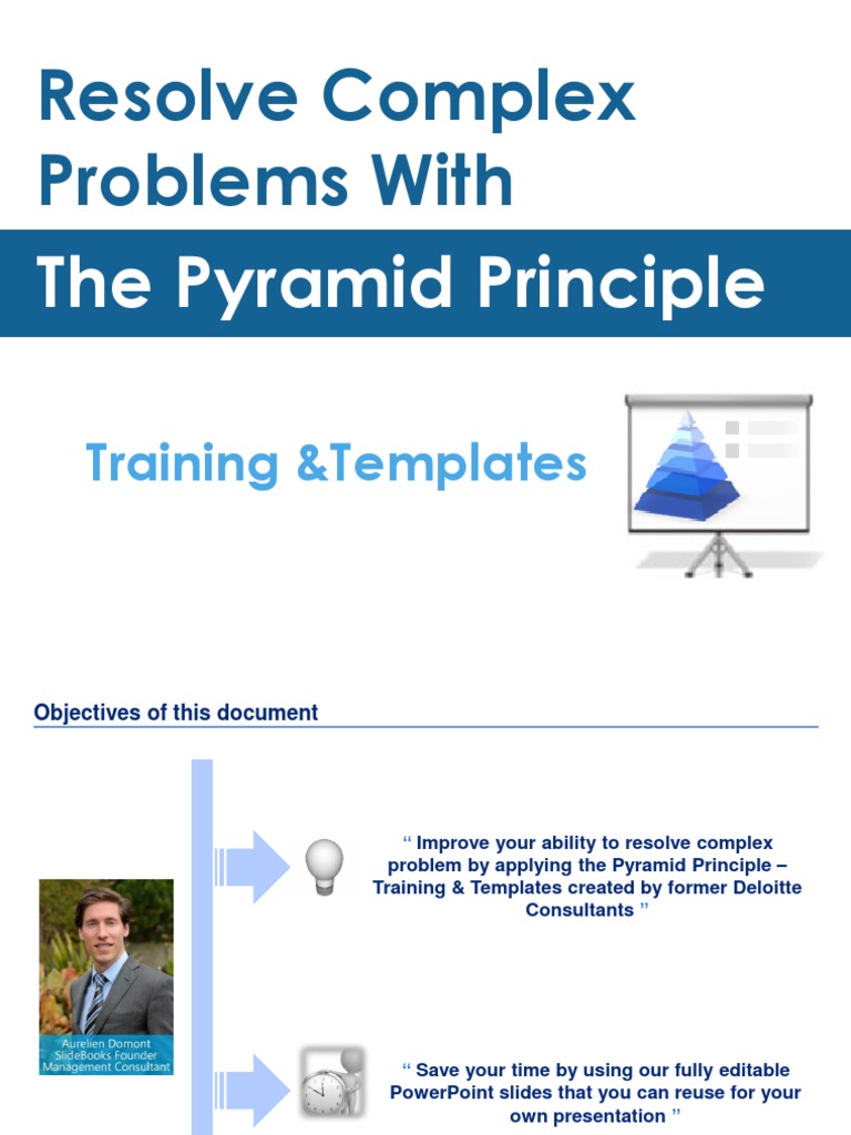 Resolve Complex Problems With: The Pyramid Principle | PDF | Microsoft ...