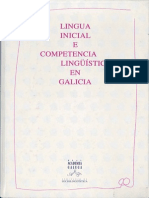 Lingua Inicial e Competencia Lingüística en Galicia