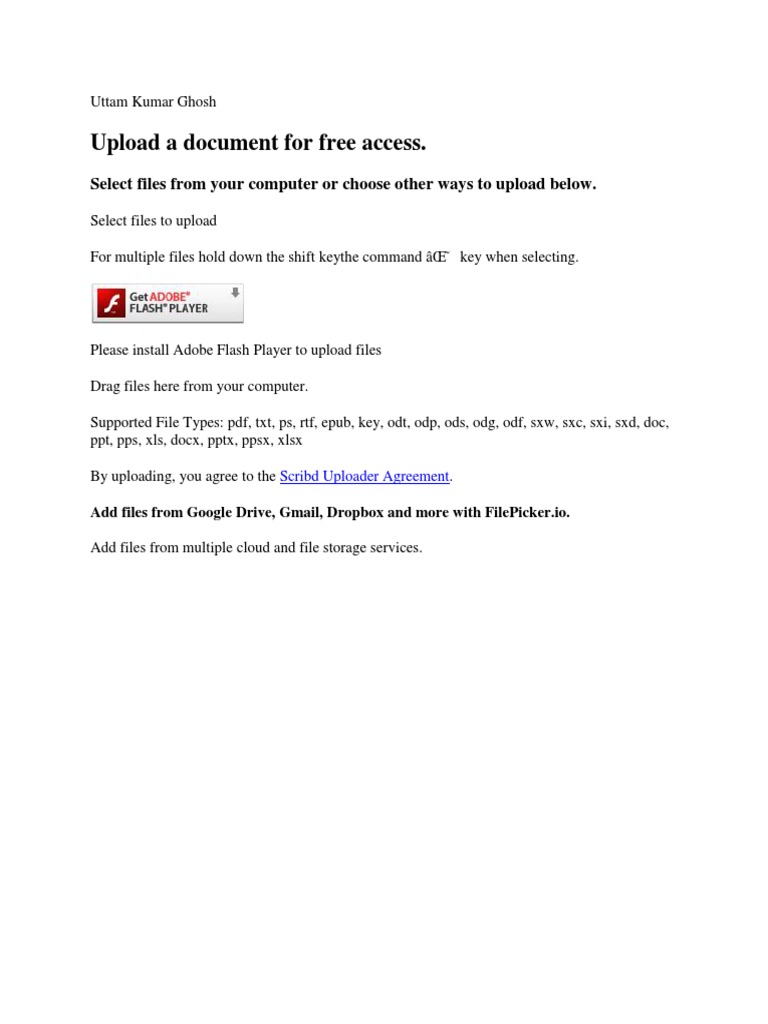 Free Document Upload Instructions | PDF