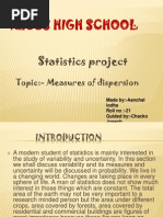 Reubs High School: Statistics Project