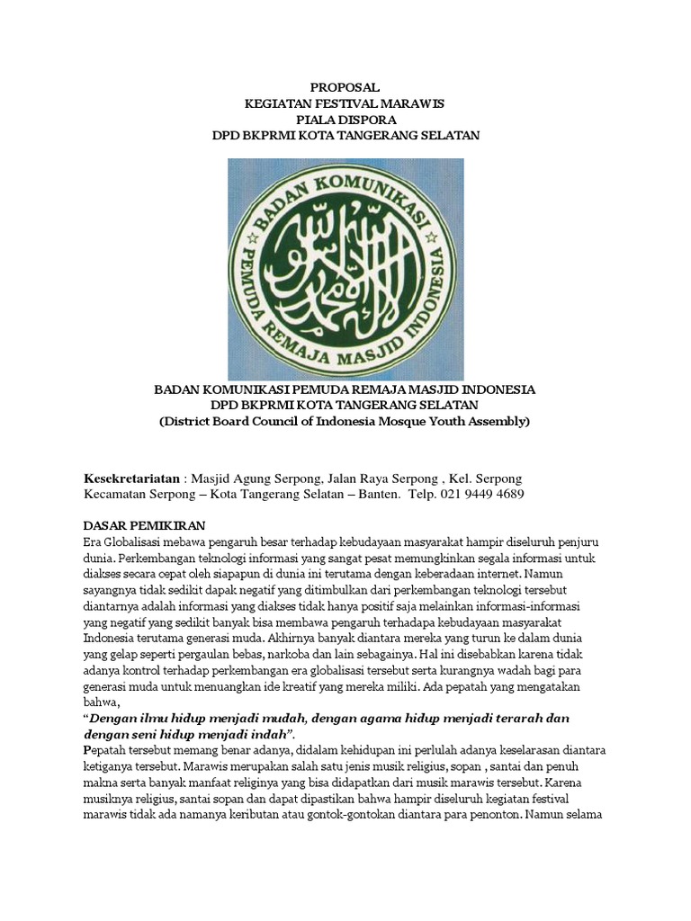 Download Proposal Festival Marawis Contoh Soal Siswa