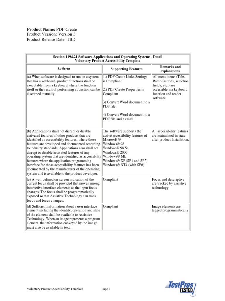 Section PDF Create 3 | PDF | Accessibility | Microsoft Windows