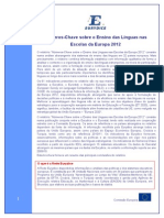 Números-Chave Sobre o Ensino Das Línguas Nas Escolas Da Europa 2012