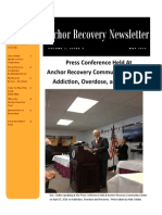 Anchor Recovery Newsletter: Press Conference Held at Anchor Recovery Community Center On Addicon, Overdose, and Recovery
