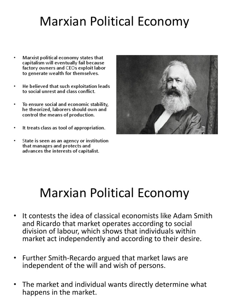 Marxian Poltical Economy-New | PDF | Capitalism | Marxism