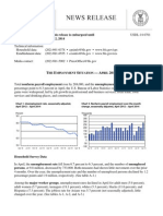 April 2014 Employment - Bureau of Labor Statistics