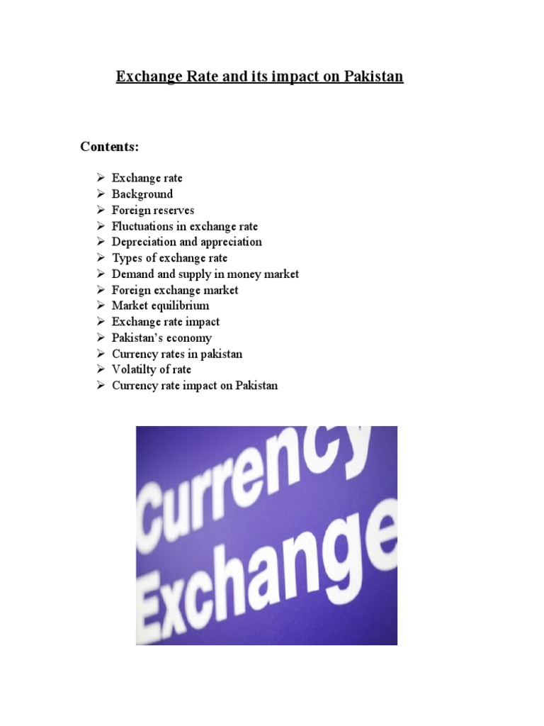 Exchange Rate1 Exchange Rate Floating Exchange Rate - 