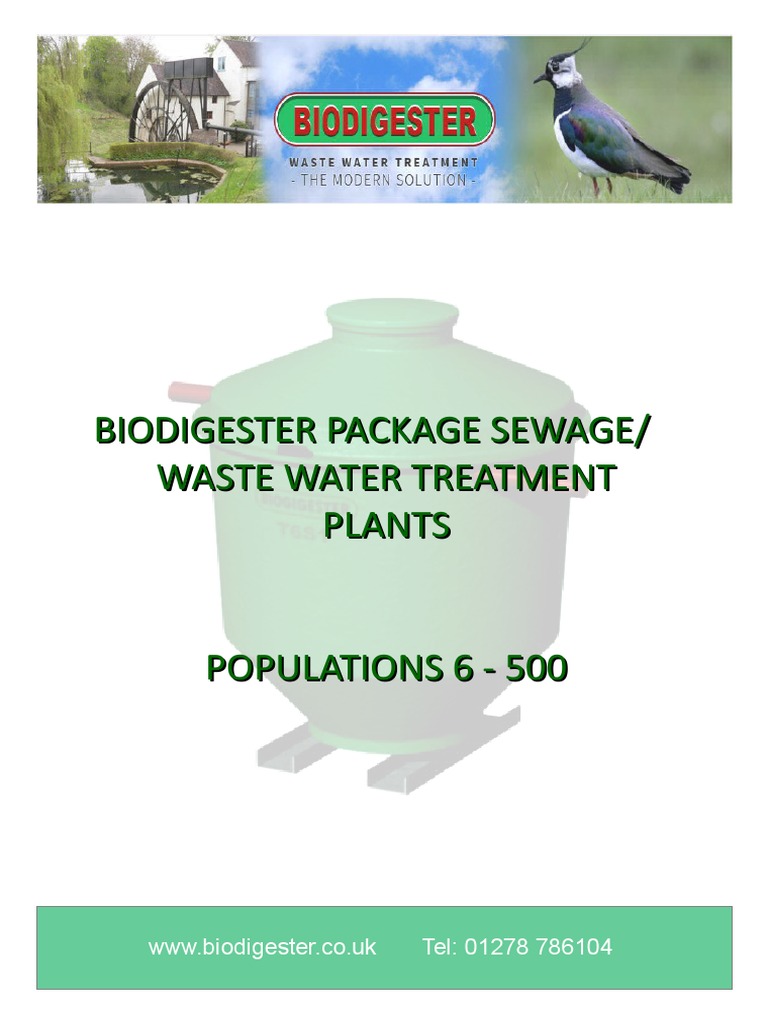 Biodigester Solutions for 6-500 Users | PDF | Anaerobic Digestion ...