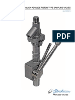 Quick-Advance Piston-Type Sampling Valves