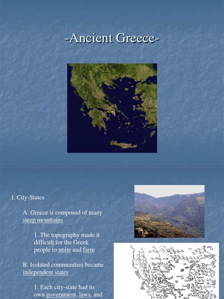 Ancient Greece Notes PDF Ancient Greece Alexander The Great