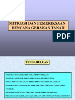 Mitigasi Bencana Gerakan Tanah