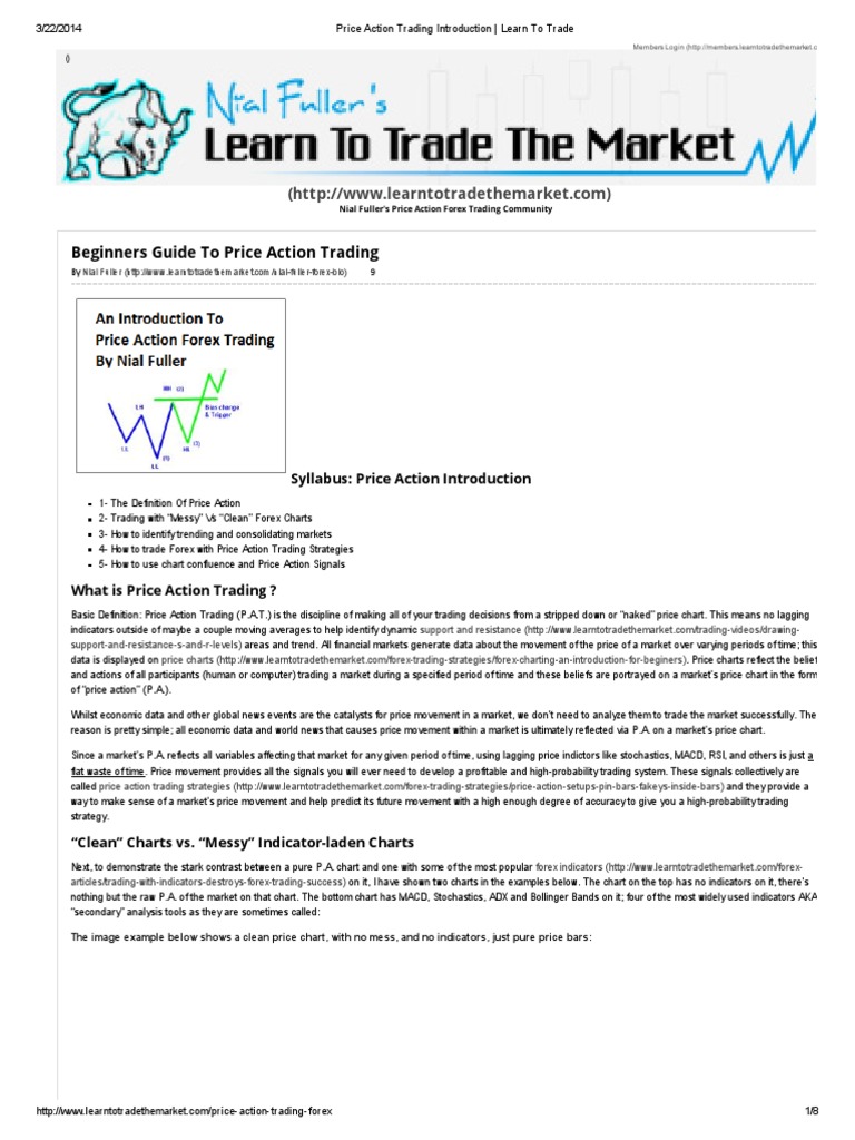 Price Action Trading Introduction Learn To Trade Futures - 