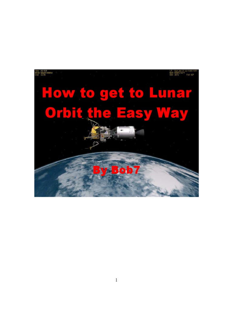 Easy Guide to Lunar Orbit Navigation | PDF | Space Technology | Gravitation