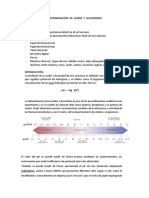 Determinación de Acidez y Alcalinidad