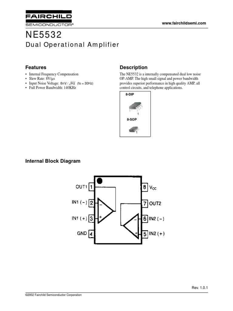 NE5532 Fairchild PDF | PDF