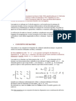 MATRICES Conceptos Propiedades