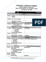 REgional Cluster Hui Agenda