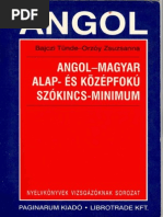 Angol Szókincsminimum PDF 