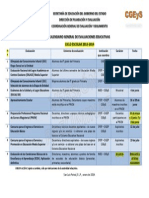 Calendario Evaluaciones 2014 Preliminar (Tenue) - 2