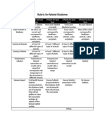 Rubric For Model Biodome