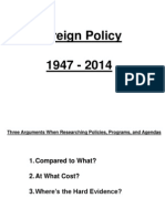 Foreign Policy 1946 - 2014