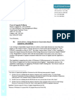 Alberta Court of Appeal Hearing Ernst Vs ERCB (Now AER) - Klippensteins Request To File Reply Factum Re ERCB Argues Ernst Has No Valid Charter Claim Without Filing Cross Appeal