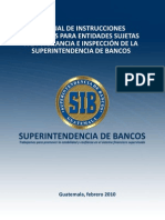 Manual de Instrucciones Contables Para Entidades Sujetas a La Vigilancia e Inspección de La Superintendencia de Bancos