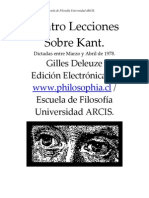 Deleuze, Gilles - Cuatro Lecciones Sobre Kant