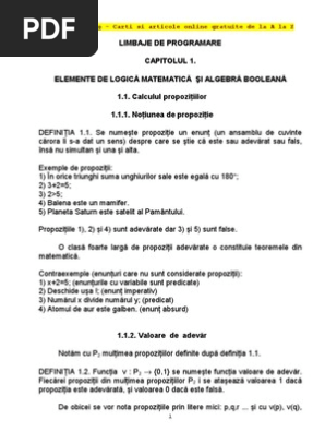 Limbaje De Programare