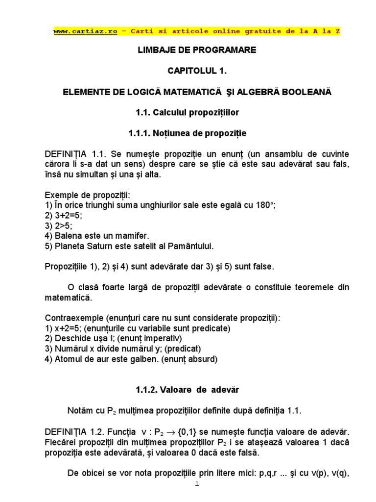 Limbaje de Programare | PDF