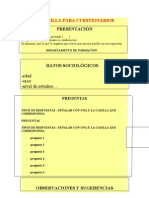 Plantilla Para Cuestionarios