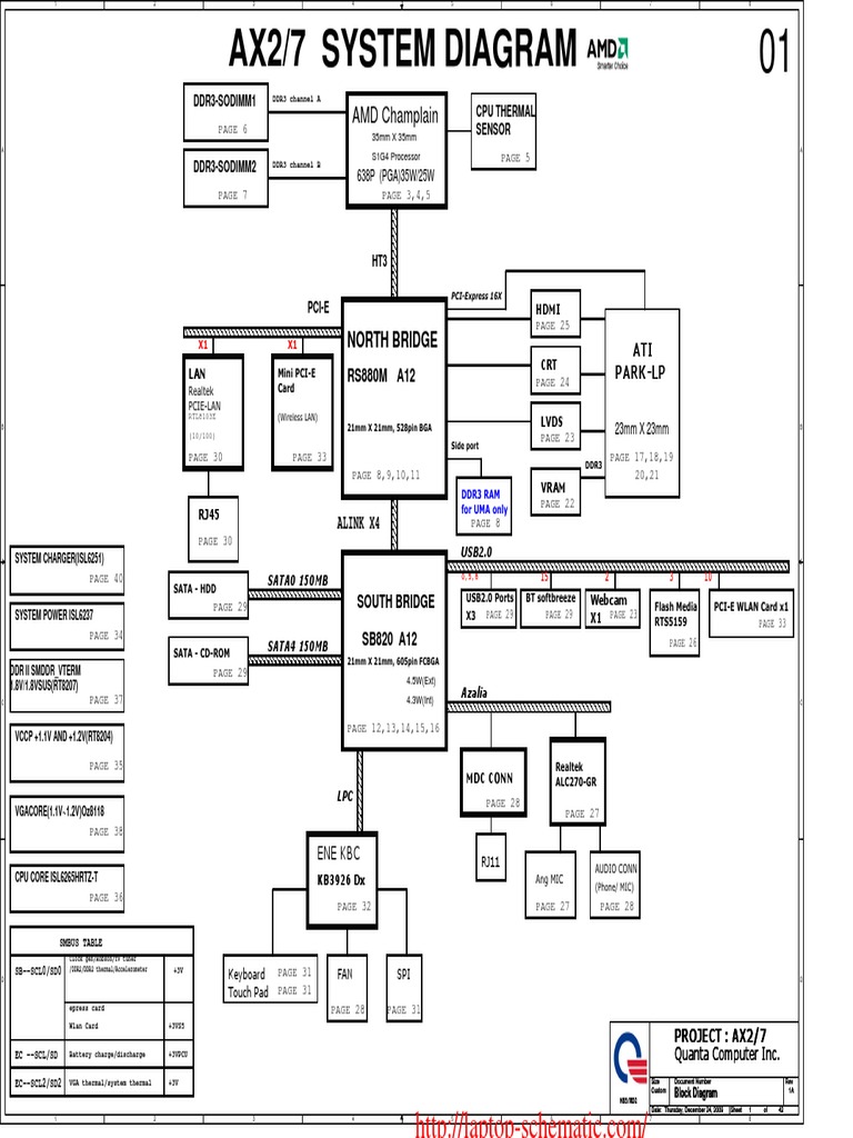 HP G56 - G42 - G62 Schematics Â-- Compaq Presario CQ56 - CQ62