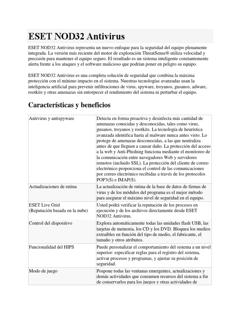 ESET NOD32 Antivirus | PDF | Malware | Software antivirus
