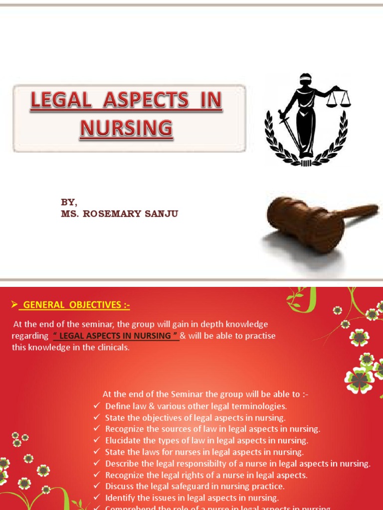 Legal Aspects In Nursing Tort Assault
