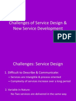 Challenges of Service Design & New Service Development