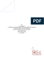 El Aprendizaje Organizacional Desde Una Perspectiva Evolutiva y Construccionista de La Organizacion