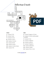 Animals Crossword Puzzle