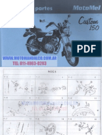 Manual Despiece Motomel Custom 150