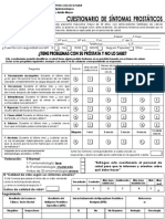 Formato Estudio Epidemiológico de Caso. Prostata - Cuestionario