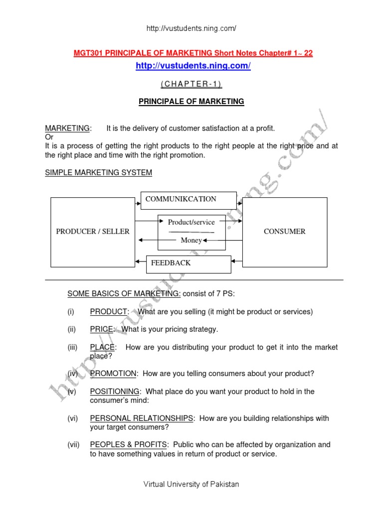 Principles of Marketing Overview | PDF | Business