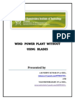 Reneweable Energy - Wind Blade Less Mill