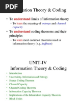 Information Theory & Coding: Understand