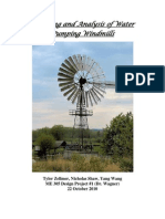 Modeling and Analysis of Water Pumping Windmills