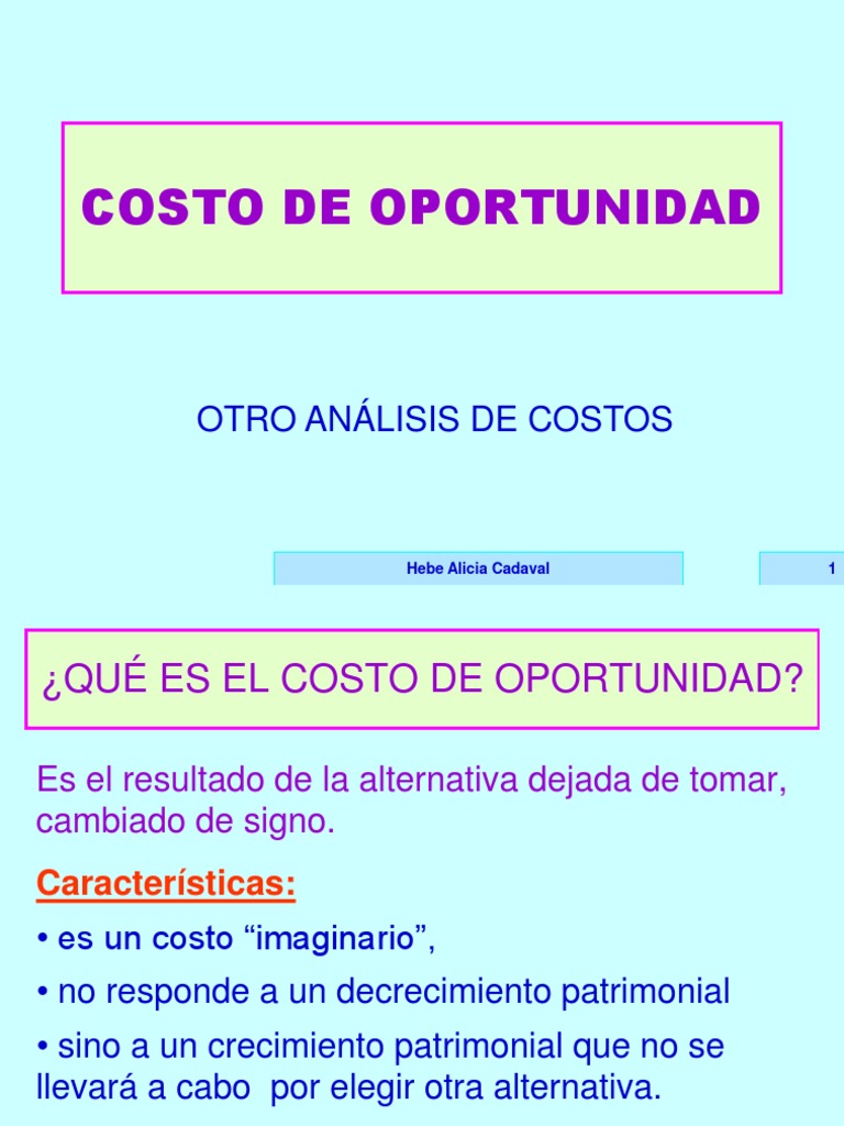 Costos de Oportunidad | PDF | Costo de oportunidad | Matriz (Matemáticas)