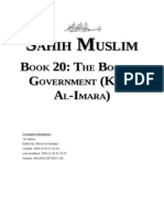 Sahih Muslim - Book 20 - The Book On Government (Kitab Al-Imara)