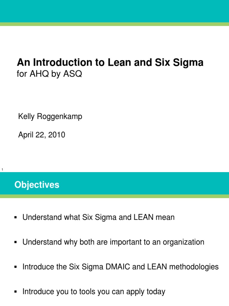 Lean Six Sigma Overview and DMAIC Guide | PDF | Business | Technology ...