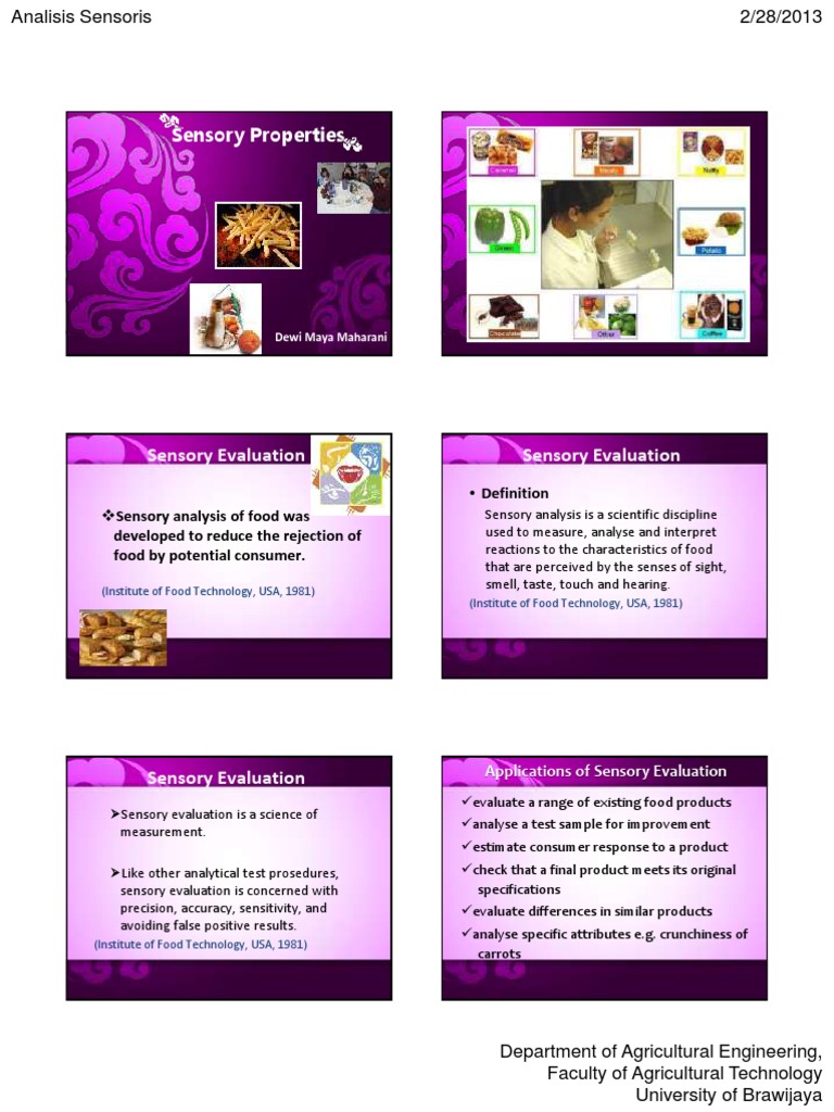 3. Sensory Properties Odor Olfaction